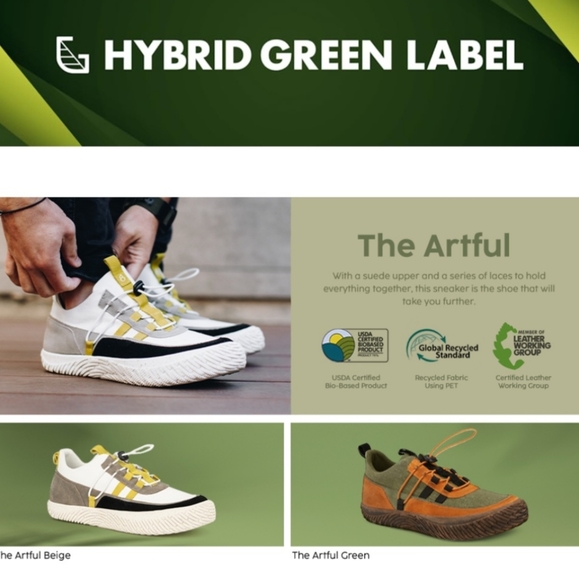 Men's ECO ORTHOLITE Hybrid Green Label athletic shoes size 12 - Picture 2 of 8